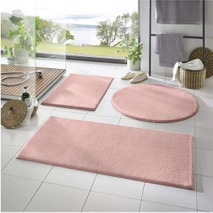 3'lü Banyo Halısı Peluş Post Halı Klozet Takımı  50 x 70--50 x 50---50 x 50(YUVARLAK)