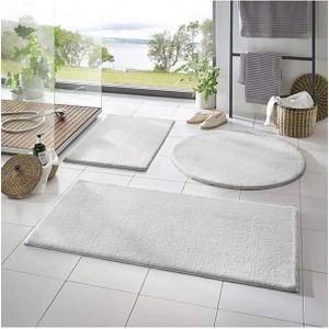 Lagom Life 3'lü Banyo Halısı Peluş Post Halı Klozet Takımı 50 x 90--50 x 60---50 x 50(YUVARLAK)