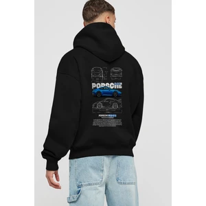 Porsche 911 Gt3 Arka Baskılı Hoodie Oversize Kapüşonlu Sweatshirt Erkek Kadın Unisex
