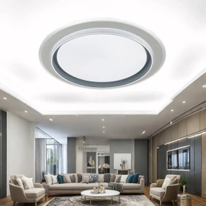 Eos-08 Modern Led'li Tavan Aydınlatma 3 Işık Tonu (Beyaz,sarı ve Günışığı) Şık ve Tasarruflu ÇAP:50CM Avize