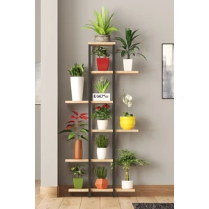 Yüksek Ayaklı Saksı Standı Saksılık Dekoratif Çiçeklik Rafı Metal Iskeleti Buyuk Boy 137CM