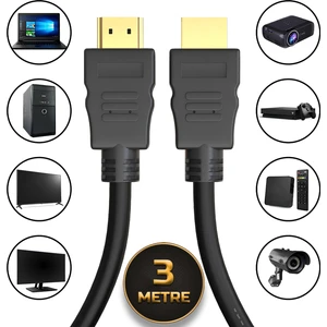 10,2 Gbit/s 340 Mhz Altın Uçlu Hdmi Kablosu