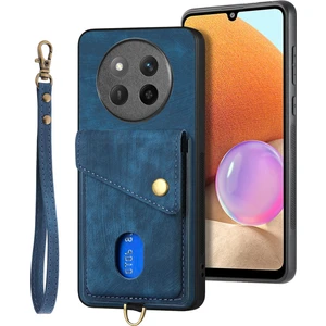 Honor Magic7 Lite 5g Kickstand Deri Telefon Arka Kapak ile Kart Tutucu (Yurt Dışından)