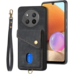 Honor Magic7 Lite 5g Kickstand Deri Telefon Arka Kapak ile Kart Tutucu (Yurt Dışından)