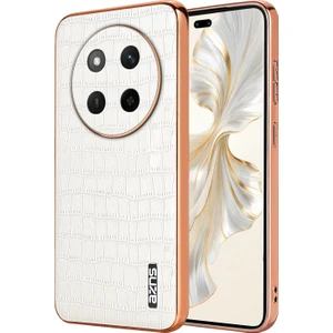 Honor Magic7 Lite 5g Galvanik Timsah Doku Pu + Tpu Telefon Kapağı (Yurt Dışından)