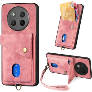 Honor Magic7 Lite 5g Kickstand Deri Telefon Arka Kapak ile Kart Tutucu (Yurt Dışından)
