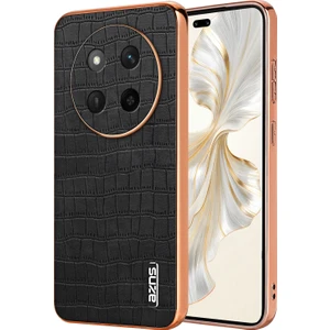Honor Magic7 Lite 5g Galvanik Timsah Doku Pu + Tpu Telefon Kapağı (Yurt Dışından)