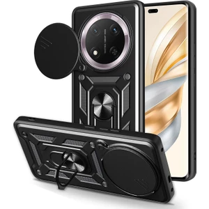 Honor Magic7 Lite 5g Pc + Tpu Kickstand Telefon Kapağı, Slayt Kamera Kapaklı (Yurt Dışından)