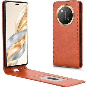 Honor Magic7 Lite 5g Manyetik Dikey Çevirme Deri Kapak, Kart Yuvası (Yurt Dışından)