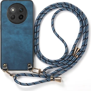 Honor Magic7 Lite 5g Retro Doku Deri Kaplamalı Pc + Tpu Telefon Kapağı Asılı Halat ile (Yurt Dışından)