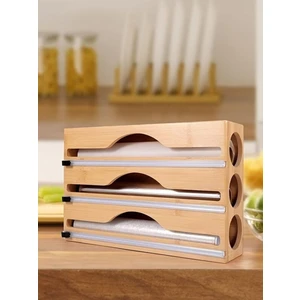 Bambu 3'lü Streç Film Ve Folyo Kesici Düzenleyici, Streç Folyo Kutusu