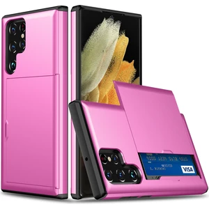 Samsung Galaxy S25 Ultra Tpu + Kart Tutuculu Pc Telefon Arka Kapağı (Yurt Dışından)