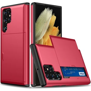 Samsung Galaxy S25 Ultra Tpu + Kart Tutuculu Pc Telefon Arka Kapağı (Yurt Dışından)