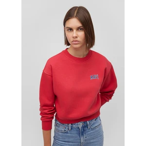 Mavi Logo Baskılı Kırmızı Crop Sweatshirt 1611601-70936