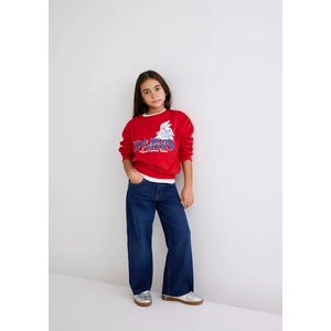 Bugs Bunny Baskılı Kırmızı Sweatshirt 7S10071-70471