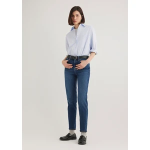Cindy Gold Shape Koyu Mavi Jean Pantolon 100277-33687