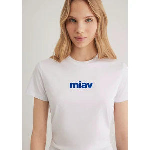 Miav Baskılı Beyaz Tişört 1610622-620