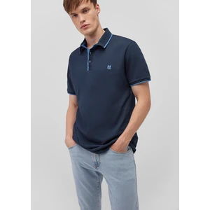 Erkek Yaka Detaylı Lacivert Polo Tişört 062373-28417