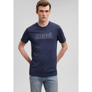 Logo Baskılı Lacivert Tişört 065781-28417