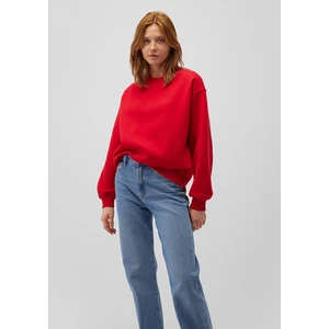 Bisiklet Yaka Kırmızı Basic Sweatshirt 1610198-80791