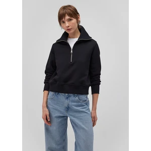 Yarı Fermuarlı Siyah Sweatshirt 1S10145-900