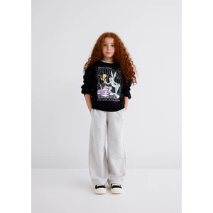 Bugs Bunny Baskılı Siyah Sweatshirt 7S10034-900