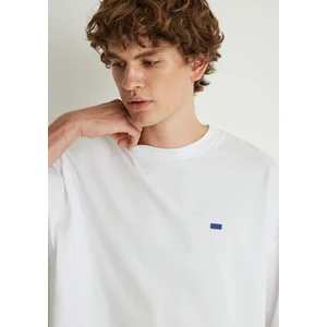 Bisiklet Yaka Basic Beyaz Tişört 0611931-620