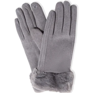 Suni Kürk Detaylı Gri Eldiven 1911768-27063