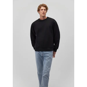 Bisiklet Yaka Siyah Basic Sweatshirt 0S10276-900