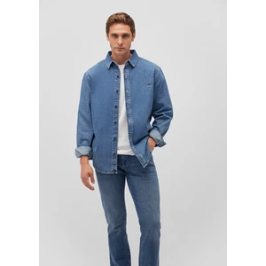 Roy Lux Black Puslu Açık Mavi Jean Gömlek 0210496-87937