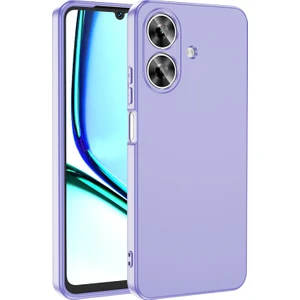Realme Note 60 Kılıf Yumuşak Doku ve Kadife Dolgulu Clay Premium Silikon Kapak