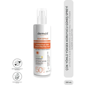 Sun Sprey-Çok Yönlü Yüksek Koruyucu Güneş Spreyi 50 Spf 200 ml
