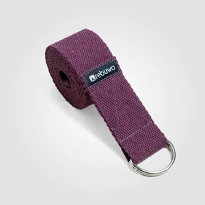 Koyu Mor Yoga Kemeri, Doğal Pamuk 184 cm,Yoga ve Pilates İçin İdeal, Dark Purple Cotton Yoga Strap