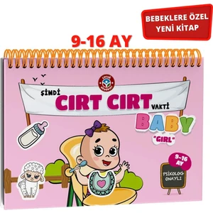 Çocuk Akademi 9-16 Ay Bebekler için Görsel ve İşitsel Uyarıcı Cırt Cırtlı Okul Öncesi Eğitici Kitap, Ciltsiz