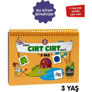 Çocuk Akademi 3 Yaş Cırt Cırtlı Etkinlik Kitabı – Okul Öncesi Çocuklar için Eğitici ve Eğlenceli Oyunlar