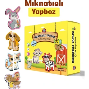 Çocuk Akademi Mıknatıslı Yapboz-Çiftlik Hayvanları