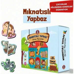 Mıknatıslı Yapboz Orman Hayvanları