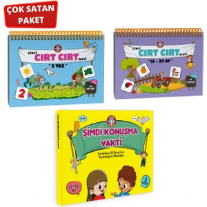 Şimdi Konuşma Vakti Seti / 16-24 Ay Cırt Cırtlı / 2 Yaş Cırt Cırtlı Vakti Etkinlik Kitabı