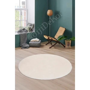 Lagom Life Yuvarlak peluş halı pofuduk puffy kaymaz taban