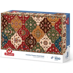 Art Puzzle Anadolu Çiçekleri-Halı Motif 1000 Parça Puzzle