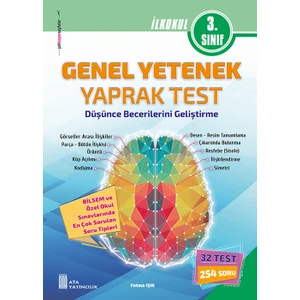 Ata Yayıncılık  3.Sınıf Genel Yetenek Yaprak Test - Düşünce Becerilerini Geliştirme