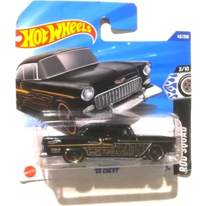 Hot Wheels 55 Chevy Model Araba 3/10 Ölçekli Metal Gövde ile Gerçekçi Detaylar