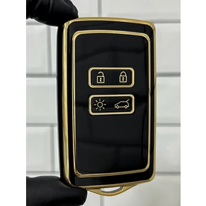Barkas Elektronik Renault Clio E-Tech Austral Megane E-Tech  Clio 5 Megane 4 Captur Kadjar Escape Talisman Scenic Kartlı Nano Anahtar Kılıfı 3 Buton Siyah