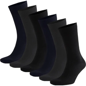 Çorap Çekmecesi Pamuklu Çok Renkli Klasik Düz Çorap 6'lı