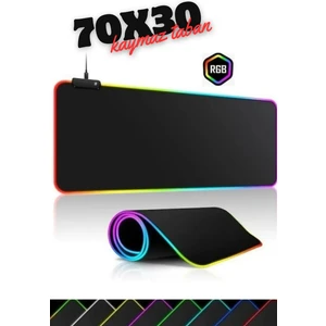 Rgb Mouse Pad LED Işıklı Baskısız Siyah Renk Gaming Mouse Pad 70X30CM