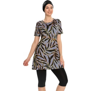 REMSA Kısa Kollu Yarı Kapalı Mayo 201-502 Siyah