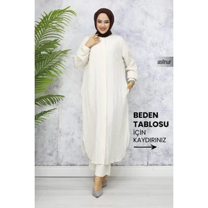 Merve Pamuklu Umre Takımı Beyaz