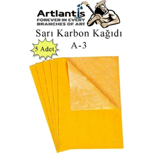 Karbon Kağıdı A3 5 Adet 29,7X42 cm Renkli Karbon Kağıdı Kopya Kağıdı Transfer Kağıdı