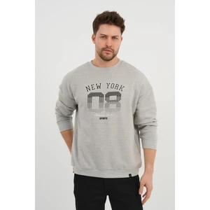 Alexander Gardi Bisiklet Yaka Unisex Baskılı Sweatshirt (UNX-37401)