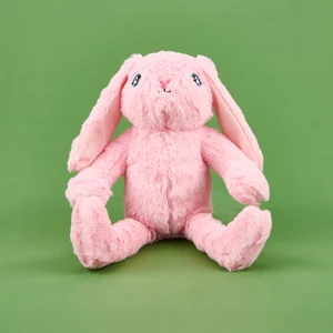 Soft Tavşan Figürlü Yastık - Pembe - 25x35 cm